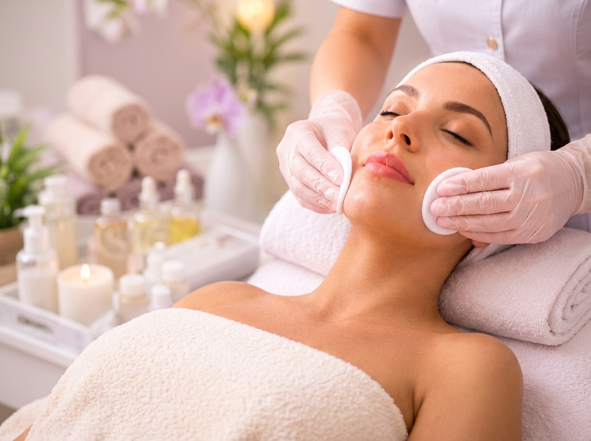 Limpeza de pele facial (imagem ilustrativa)